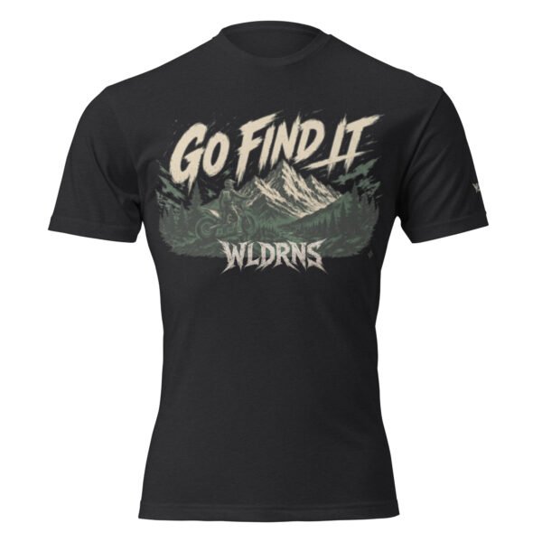 unisex-cvc-t-shirt-black-front-6a3dacdf3068f.jpg Short sleeve Fitted T-shirt MX mountain go find it T-shirt