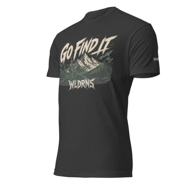 unisex-cvc-t-shirt-charcoal-left-front-6a3dacdf323cd.jpg Short sleeve Fitted T-shirt MX mountain go find it T-shirt