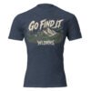 unisex-cvc-t-shirt-midnight-navy-front-6a3dacdf329d7.jpg Short sleeve Fitted T-shirt MX mountain go find it T-shirt