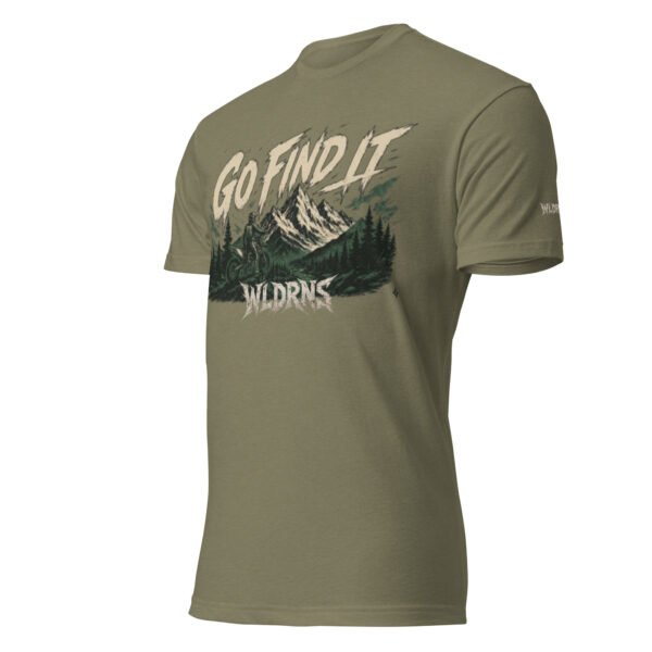 unisex-cvc-t-shirt-military-green-left-front-6a3dacdf34a70.jpg Short sleeve Fitted T-shirt MX mountain go find it T-shirt