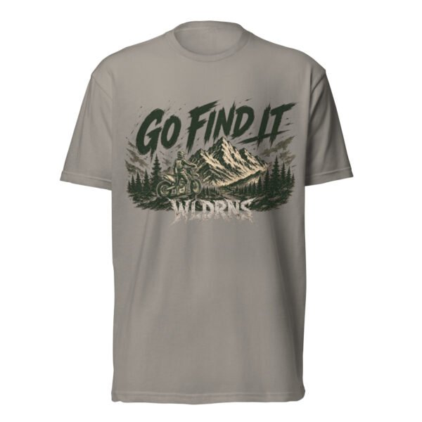 unisex-cvc-t-shirt-stone-grey-front-6a3ff6fcb5534.jpg Short sleeve Fitted T-Shirt - GO FIND IT wldrns