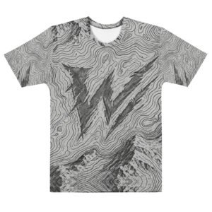Men's topography t-shirt polyester