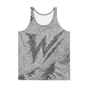 Athletic Tank Top topography Wldrns