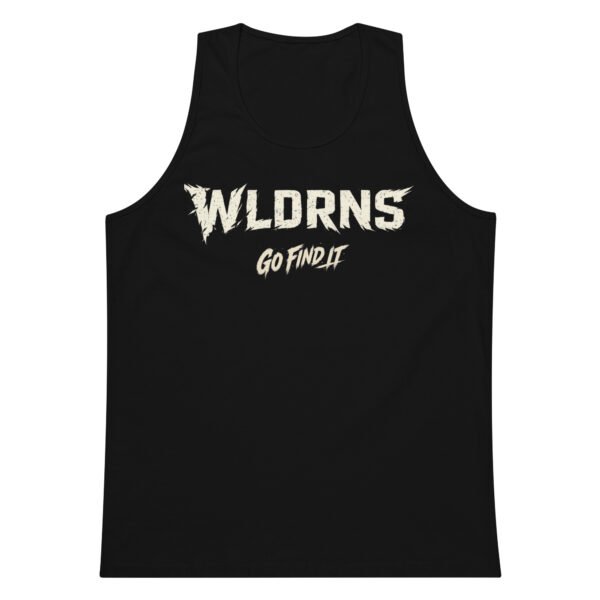 mens-premium-tank-top-black-front-6a5d816acd7ca.jpg WLDRNS (go find it) premium tank top
