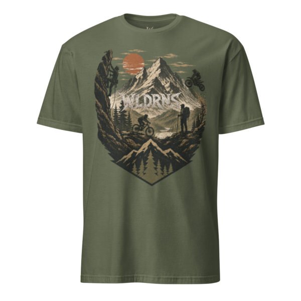 unisex-basic-softstyle-t-shirt-military-green-front-6a581b8285611.jpg Short-Sleeve mountain T-Shirt
