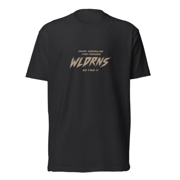 unisex-cvc-t-shirt-black-front-6a71d09a67332.jpg Fitted T-Shirt - CHASE ADRENALINE FIND FREEDOM WLDRNS