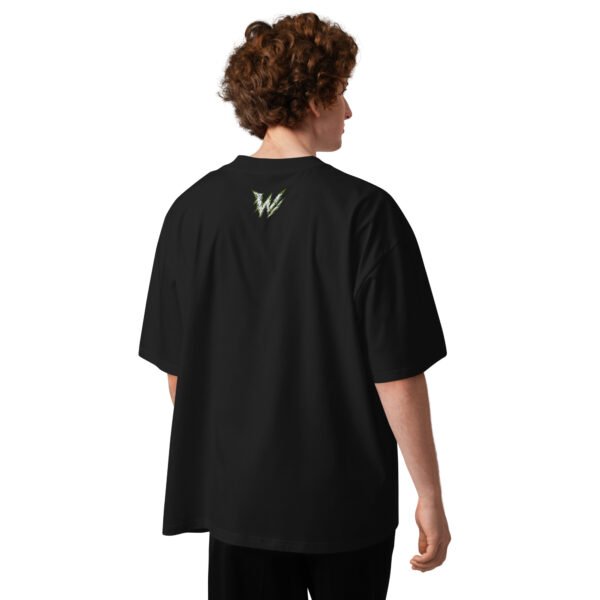Oversized high neck t-shirt - Fight or flight