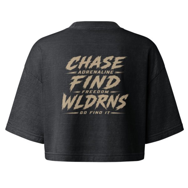 womens-garment-dye-cropped-tee-washed-black-back-6aa5fb9d0048d.jpg Women’s Crop top - Chase, Find, Wldrns